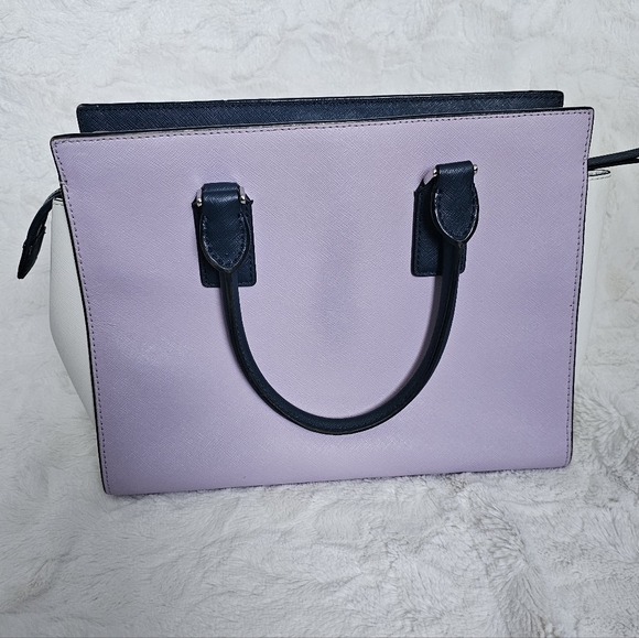 Kate Spade Cameron Medium Lavender Satchel AND Large Continental Wallet Set ♠ - Picture 4 of 16